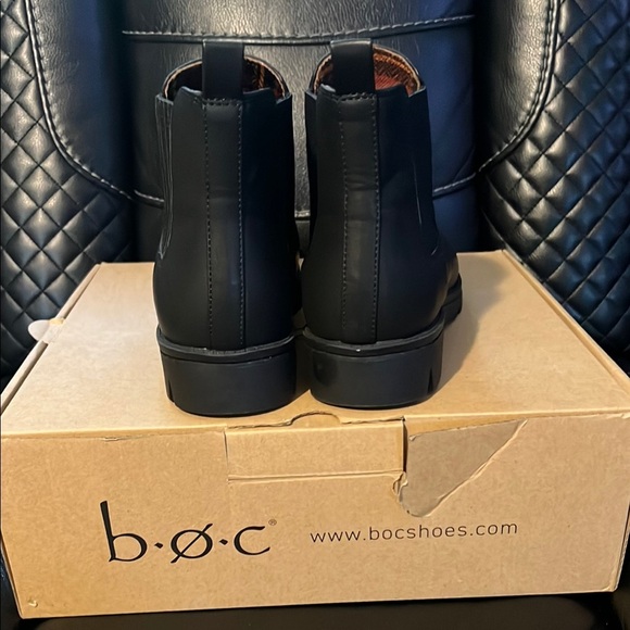 b.o.c. Black Ankle Booties with Durable Sole - Picture 4 of 6